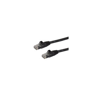 StarTech.com Cable de Red Ethernet Snagless Sin Enganches Cat 6 Cat6 Gigabit 0,5m - Negro - N6PATC50CMBK