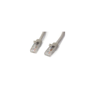 StarTech.com Cable de 5m Gris de Red Gigabit Cat6 Ethernet RJ45 sin Enganche - Snagless - N6PATC5MGR
