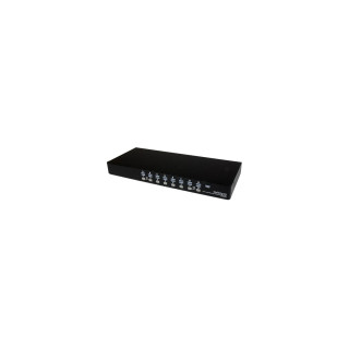 StarTech.com Conmutador Switch KVM 1U OSD y Cables 16 puertos USB A Vídeo VGA HD15 - Negro