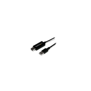 StarTech.com Cable Switch Conmutador KM USB de 2 Puertos con Transferencia de Datos Archivos para Mac o PC
