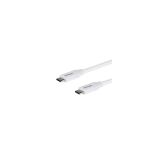 StarTech.com Cable de 2m USB-C a USB-C Macho a Macho con capacidad para Entrega de Alimentación de 5A - Cable de Carga
