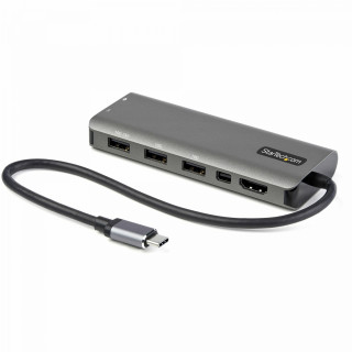 StarTech.com Adaptador Multipuertos USB-C - Docking Station USB Tipo C a HDMI o Mini DisplayPort 4K60 - Replicador de...