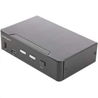StarTech.com Switch Conmutador KVM de 2 Puertos HDMI 2.0 4K para 1 Monitor - Vídeo de 4K y 60Hz Ultra HD - HDR - Hub...