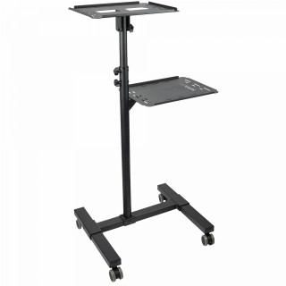 StarTech.com Soporte Móvil para Proyector y Ordenador Portátil - Carrito de Servicio Pesado para Proyector (2 Estantes)