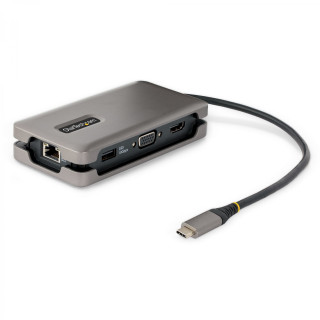 StarTech.com Adaptador Multipuertos USB-C - HDMI 4K a 60Hz VGA - Hub Ladrón USB de 3 Puertos - Power Delivery de Paso...