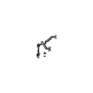 Gembird MA-DA2P-01 soporte para monitor 81,3 cm (32") Negro Escritorio