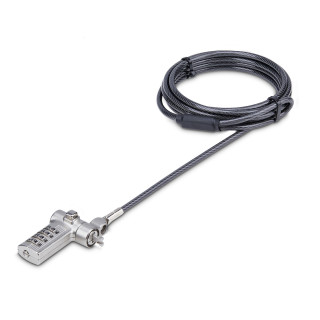 StarTech.com Cable de 2m Universal de Seguridad para Portátiles - Cable con Candado para Portátiles Compatible con...