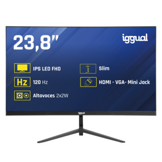 iggual Monitor 24" IPS 1ms FHD 120Hz VGA HDMI +Altavoces