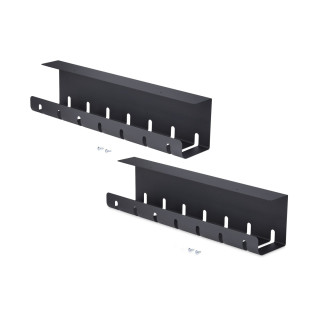 StarTech.com Paquete de 2 - Bandeja de Gestión de Cables para Debajo del Escritorio - Longitud de 53cm por Bandeja -...