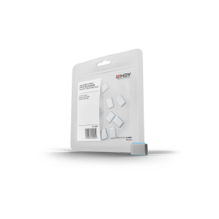 Lindy 40466 bloqueador de puerto USB Tipo C Azul Acrilonitrilo butadieno estireno (ABS) 10 pieza(s)