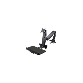 StarTech.com Brazo de Soporte de Pie y Sentado Ajustable VESA para Monitores de hasta 24 Pulgadas con Soporte para...