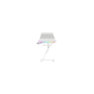 Mars Gaming MGD-X160RGB, Mesa Gaming Ergonómica, Iluminación ARGB con Mando, Fibra de Carbono, Alfombrilla XXL, Soporte