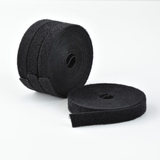StarTech.com Paquete de 4 Bobinas de 4,6m de Bridas de Gancho y Bucle - 1,27cm de Ancho - Color Negro - Bridas...