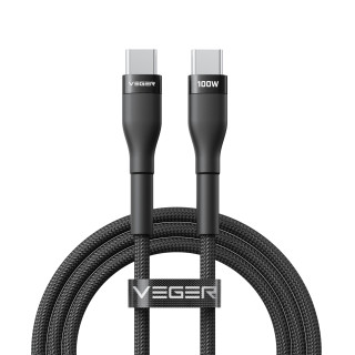 VEGER CC05 cable USB USB 2.0 1,5 m USB C 100 W Negro