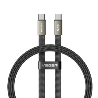 VEGER CC06-MTB cable USB USB 2.0 1,2 m USB C 0,48 Gbit/s 60 W Negro