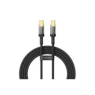 Veger Cable USB-C a USB-C Negro 1.5 m Carga rápida 240W