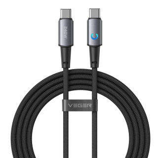 VEGER CC2-ZSD cable USB USB 2.0 1,5 m USB C 0,48 Gbit/s 240 W Negro