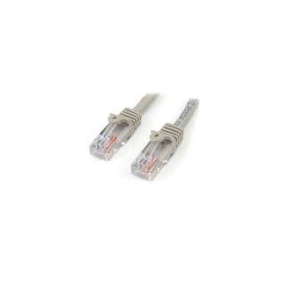 StarTech.com Cable de 3m Gris de Red Fast Ethernet Cat5e RJ45 sin Enganche - Cable Patch Snagless