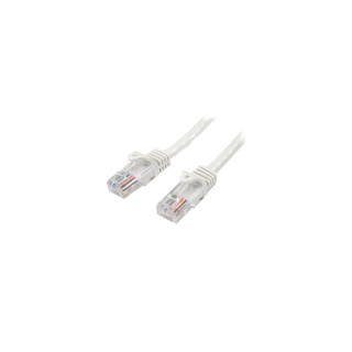 StarTech.com Cable de Red de 0,5m Blanco Cat5e Ethernet RJ45 sin Enganches