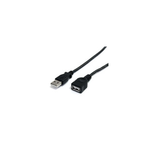 StarTech.com Cable de 91cm de Extensión USB 2.0 - Alargador USB A Macho a USB A Hembra - negro