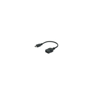 ASSMANN Electronic USB 2.0 OTG 0.2m USB mini B Negro