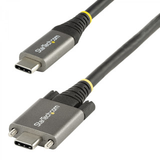 StarTech.com Cable de 1m USB-C con Tornillos Laterales de Fijación - 10Gbps - Cable USB Tipo C USB 3.1/3.2 Gen 2 - con