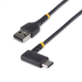 StarTech.com Cable 2m USB A a USB C Acodado - en Íngulo Recto - Cable USB-C de Carga Rápida - de Alta Resistencia -...