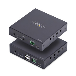 StarTech.com Extensor KVM HDMI 4K 60Hz por Redes Ethernet IP - Alargador KVM HDMI y USB por Ethernet - Sin...