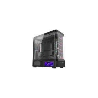 XYZ QUANTUM PRO, TORRE GAMING , 4x VENTILADORES, PWM, BTF, PANTALLA 6,2" , TIPO C , ATX, NEGRA