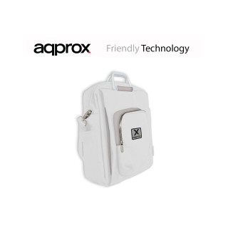 MOCHILA PORTATIL APPROX 15.6p BLANCO-GRIS APPNBST15WG