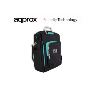 MOCHILA PORTATIL APPROX 15.6p NEGRO-AZUL APPNBST15BBL