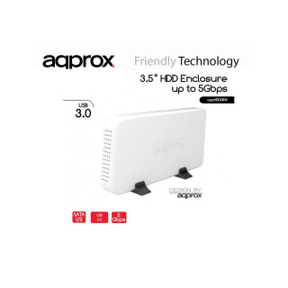 CAJA 3.5 APPROX SATA USB 3.0 BLANCA APPHDD08W