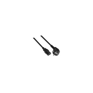 Nanocable 10.22.0103 cable de transmisión Negro 3 m C13 acoplador CEE7/7
