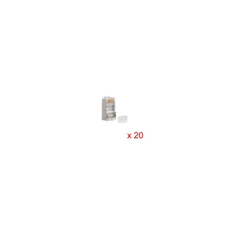 CONECTOR LANBERG RJ45 CAT 6 FTP 20 UNIDADES PLS-6020
