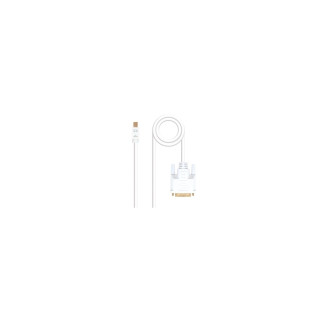 CABLE NANOCABLE MINI DISPLAYPORT MACHO A DVI MACHO 2M BLANCO 10.15.4202