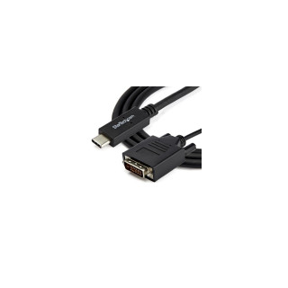 StarTech.com Cable Adaptador Conversor USB-C a DVI - 1m - 1920x1200 negro