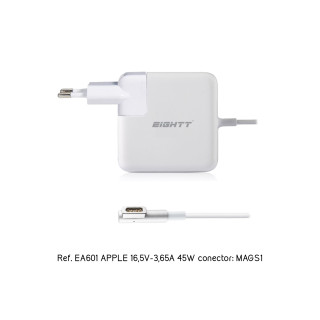 Eightt Cargador Especifico Compatible con APPLE 16,5V-3,65A 60W MAGSAFE1 Tip L