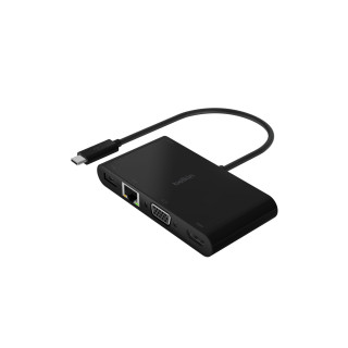 Belkin AVC004BTBK hub de interfaz USB 3.2 Gen 1 3.1 Gen 1 Type-C Negro