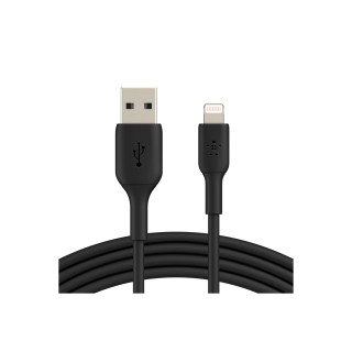 Belkin cable de conector Lightning USB A 2.0 1 m Negro