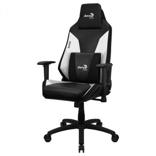 Aerocool Silla gaming profesional cojines acolchados tecnologia air Negro, Gris, Blanco