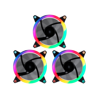 UNYKAch Ventilador CANDY 30 ARGB Ring Led 120 mm Negro