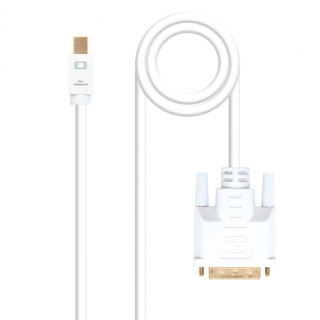 Nanocable Cable conversor Mini DisplayPort/DVI 3 m Blanco