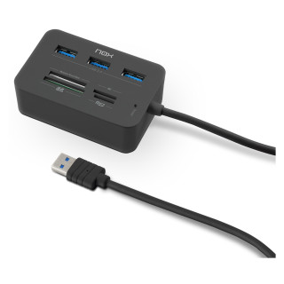 NOX Lite Reader One Alámbrico USB 3.2 Gen 1 (3.1 Gen 1) Type-A Negro