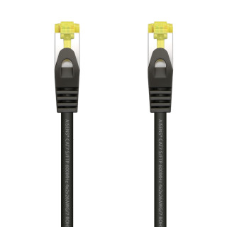 AISENS Cable De Red Latiguillo RJ45 LSZH Cat.7 600 MHz S/FTP PIMF AWG26, Negro, 25 cm