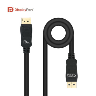 Nanocable Cable DISPLAYPORT 1.4 CERTIFICADO VESA, DP/M â€“ DP/M, Negro, 1.5 m