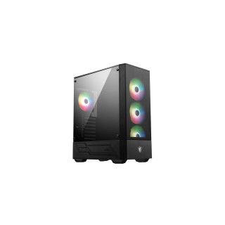 MSI MAG FORGE 112R carcasa de ordenador Midi Tower Negro, Transparente