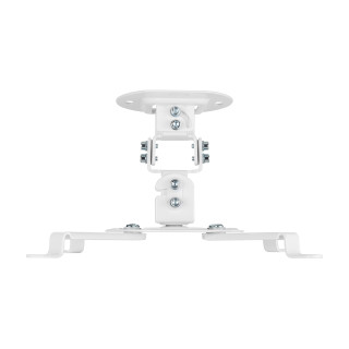 AISENS Soporte Universal Giratorio, Inclinable de Techo para Proyector 13.5Kg, Blanco