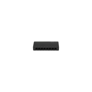 Lanberg DSP2-1008-12V switch No administrado Gigabit Ethernet (10/100/1000) Negro
