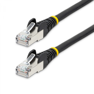StarTech.com Cable de 0,5m de Red Ethernet CAT6a - Negro - Low Smoke Zero Halogen (LSZH) - 10GbE - 500MHz - PoE++ de 100W -…