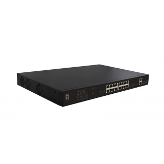LevelOne FGP-2031 switch No administrado Fast Ethernet (10/100) EnergÍ­a sobre Ethernet (PoE) 1U Negro